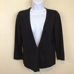 WHBM White House Black Market Black Sweater Cardigan